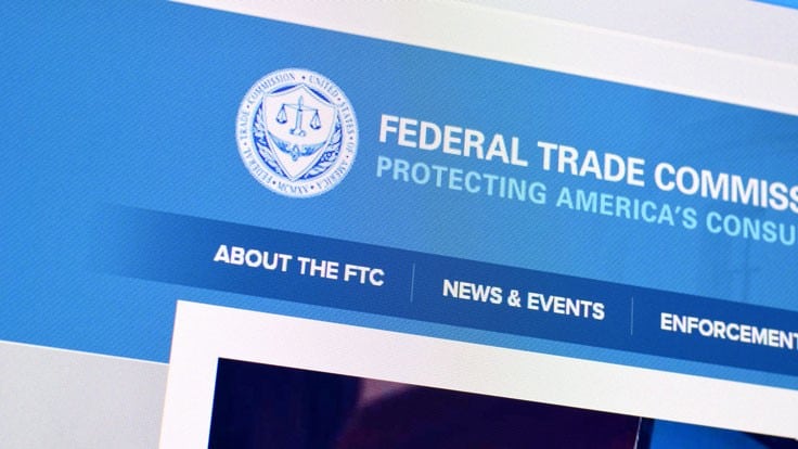 Federal Trade Commission website topper