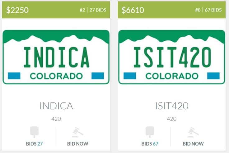 Fair Warning: Colorado Auctioning Off Cannabis-Themed License Plates