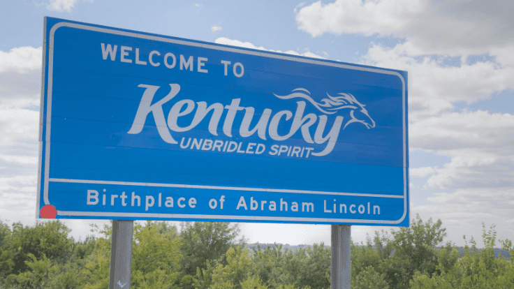 Kentucky Welcome Sign